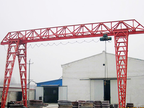hoist gantry crane with truss structure for sale 