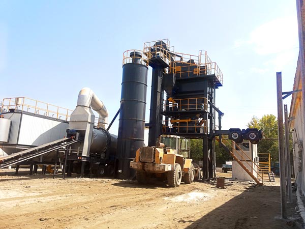 ALYQ100 mobile asphalt batch plant