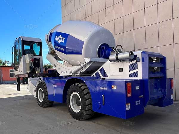 self loading concrete mixer machine price