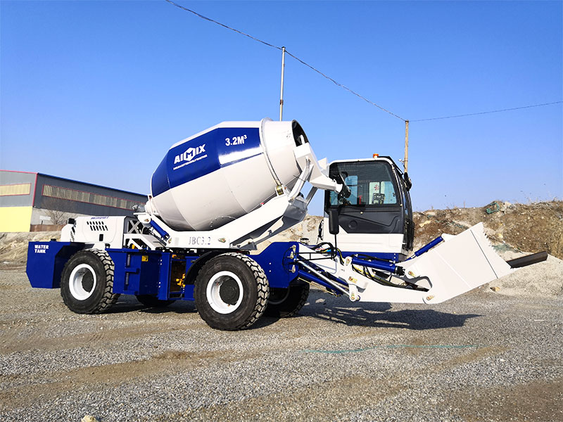 self loader concrete mixer