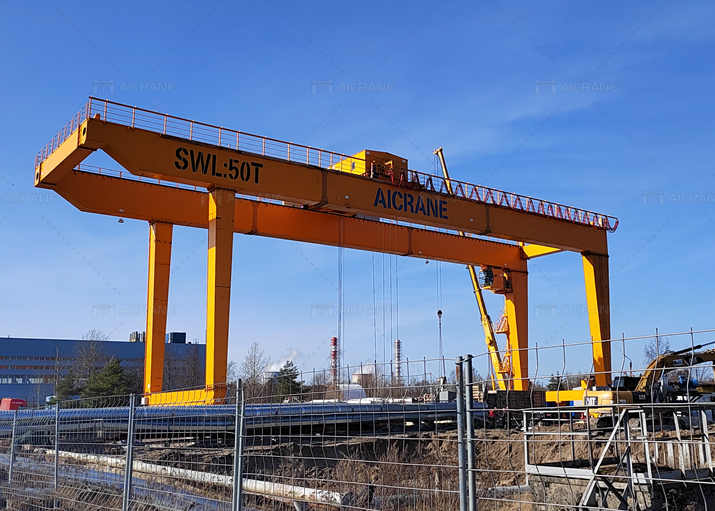 50 Ton Rail Mounted Gantry Crane