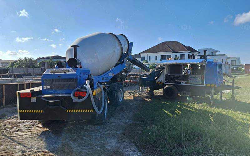 Self-Loading--Mixer-and-Concrete-Pump-for-Building-Construction