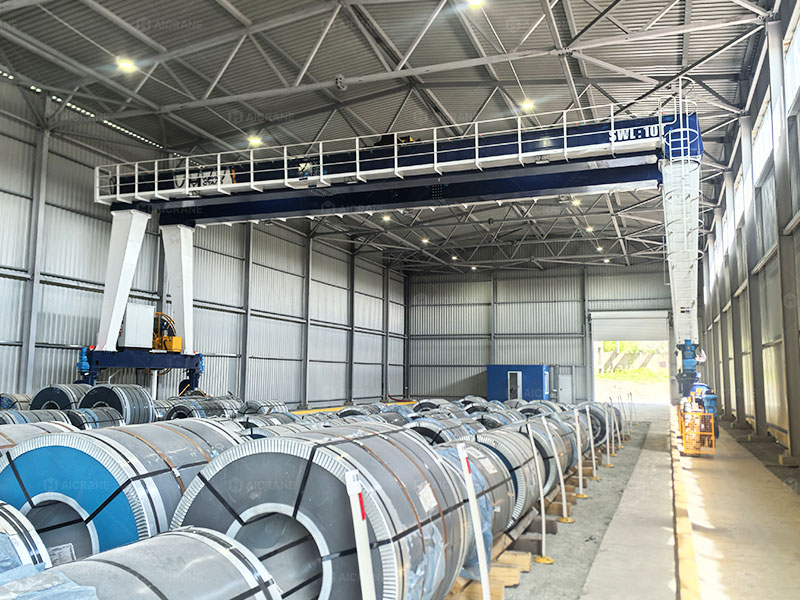 electric rubber tired gantry crane